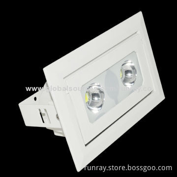 20W LED floodlight, 85-265V AC/12-24V DC, >0.95 power factor, aluminum housing and tempered glassNew